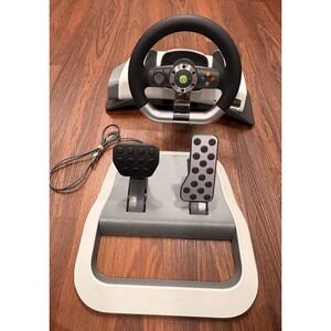 Xbox 360 Wireless Racing Wheel READ!